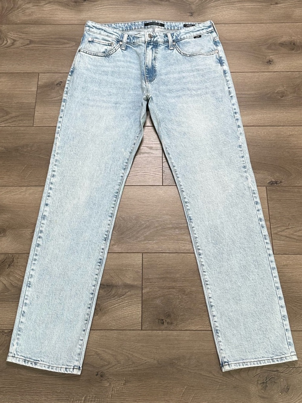 Mavi Marcus 31” Slim Straight Leg Stretch Light Wash Blue Jeans Size 34